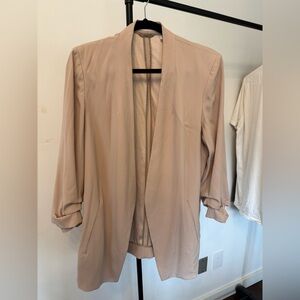 Babaton Tan Women's Power Blazer